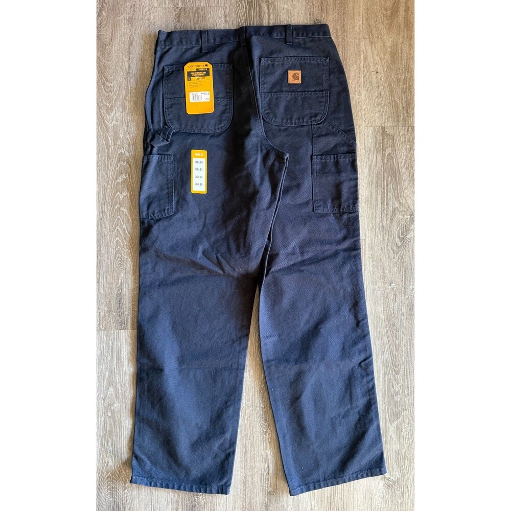 Carhartt Men's 36x34 Loose Fit Utility Work Pants Navy Blue NWT BN0011-M